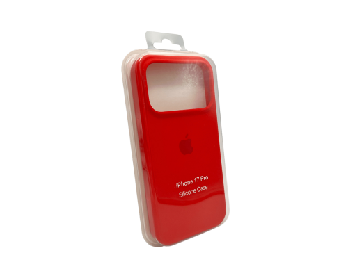 Чохол Silicone Case Full Protective для iPhone 17 Pro Max red PLS-00-00146501