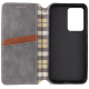 Чохол-книжка Leather Cubic Motorola Moto G57 gray PLS-00-00170704