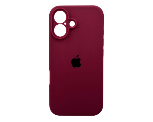 Чохол Silicone Case Full Camera Protective для iPhone 16 plum PLS-00-00130772