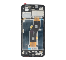 Дисплей Infinix Smart 8 з сенсором та рамкою black (Original Used) (ver. TXD) PLS-00-00156910