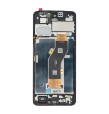 Дисплей Infinix Smart 8 з сенсором та рамкою black (Original Used) (ver. TXD) PLS-00-00156910