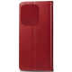 Чохол-книжка Leather GETMAN with card holder TECNO Spark 10 red PLS-00-00128934