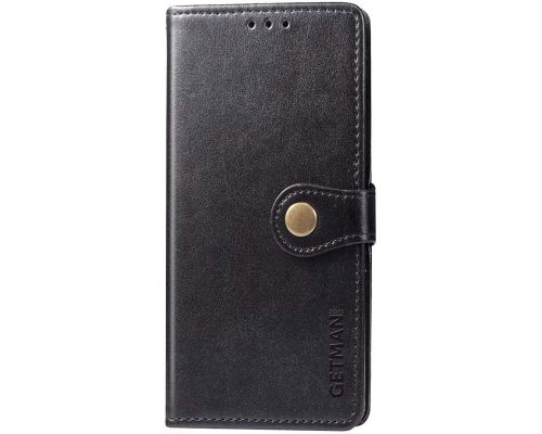 Чохол-книжка Leather GETMAN with card holder Samsung A047 Galaxy A04s black PLS-00-00101643