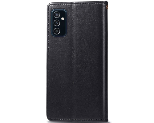 Чохол-книжка Leather GETMAN with card holder Samsung A047 Galaxy A04s black PLS-00-00101643