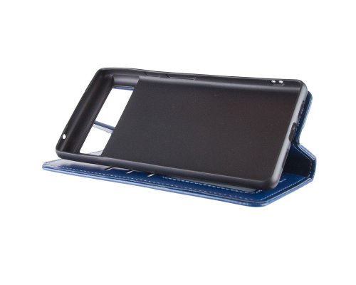 Чохол-книжка Leather GETMAN with card holder Google Pixel 7 Pro blue PLS-00-00128764