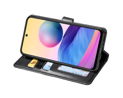Чохол-книжка Leather GETMAN with card holder Samsung A047 Galaxy A04s black PLS-00-00101643