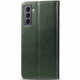 Чохол-книжка Leather GETMAN with card holder Samsung S926 Galaxy S24 Plus green PLS-00-00128921