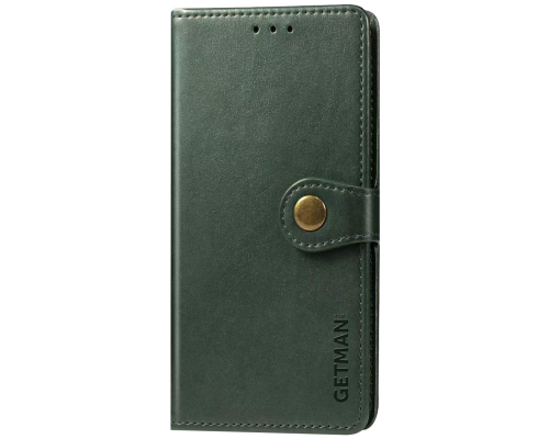 Чохол-книжка Leather GETMAN with card holder Xiaomi Redmi A1 Plus green PLS-00-00128999