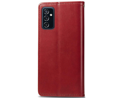 Чохол-книжка Leather GETMAN with card holder Samsung A057 Galaxy A05s red PLS-00-00128827