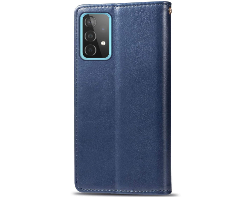 Чохол-книжка Leather GETMAN with card holder Samsung A536 Galaxy A53 5G blue PLS-00-00128867