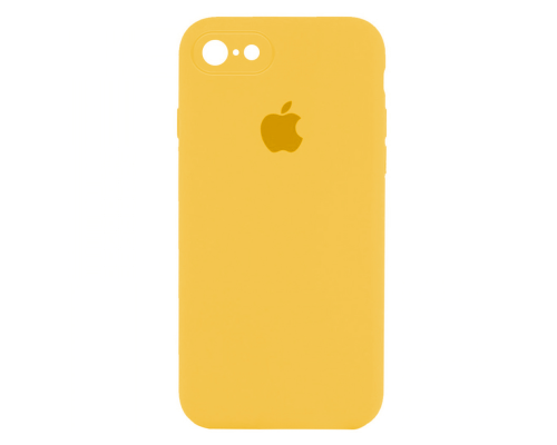 Чохол Silicone Case Квадратні Борти Full Camera iPhone 7 yellow PLS-00-00107484