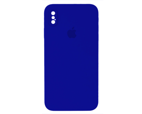 Чохол Silicone Case Квадратні Борти Full Camera iPhone XS Max royal blue PLS-00-00107587