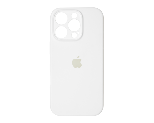 Чохол Silicone Case Full Camera Protective iPhone 16 Pro Max white PLS-00-00130594