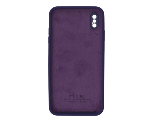 Чохол Silicone Case Квадратні Борти Full Camera iPhone XS Max amethyst PLS-00-00113420