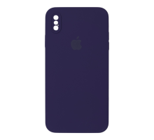 Чохол Silicone Case Квадратні Борти Full Camera iPhone XS Max amethyst PLS-00-00113420