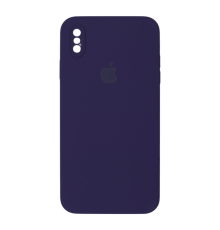 Чохол Silicone Case Квадратні Борти Full Camera iPhone XS Max amethyst PLS-00-00113420