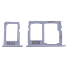 Тримач SIM-карти та карти пам'яті Samsung J330F Galaxy J3 (2017) Dual Sim silver-blue PLS-00-00019866