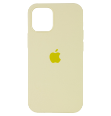 Чохол Silicone Case Full Protective iPhone 12 Pro Max cream yellow PLS-00-00108915