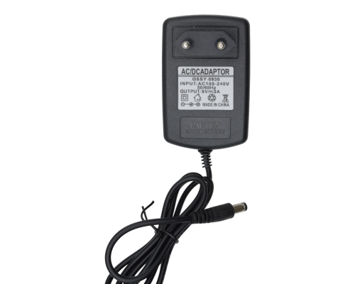 Зарядний пристрій 9V to DC 5.5 x 2.5 мм 3A black PLS-00-00153494