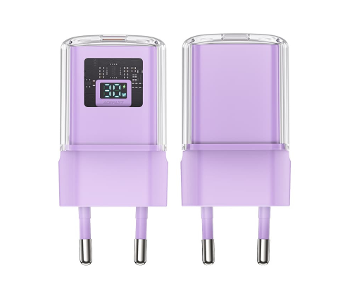 Зарядний пристрій Acefast A53 30W 3A USB-C purple PLS-00-00124209