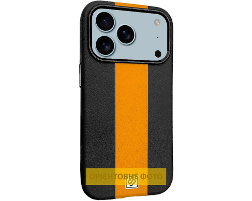 Чохол шкіряний Rally with Magnetic для iPhone 17 Air black orange PLS-00-00160018