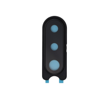 Скло камери Samsung A207F Galaxy A20s (2019) з рамкою black (Service) PLS-00-00136694
