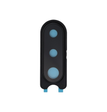 Скло камери Samsung A207F Galaxy A20s (2019) з рамкою black (Service) PLS-00-00136694