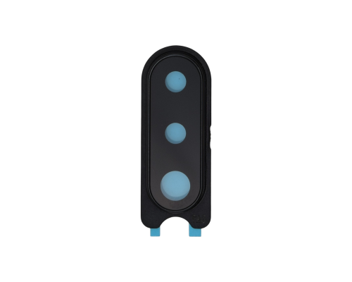 Скло камери Samsung A207F Galaxy A20s (2019) з рамкою black (Service) PLS-00-00136694