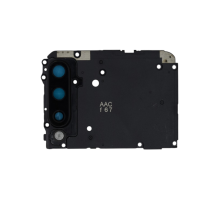 Скло камери Xiaomi Mi A3 з рамкою black (Service) PLS-00-00091675