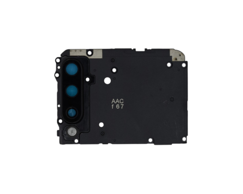 Скло камери Xiaomi Mi A3 з рамкою black (Service) PLS-00-00091675