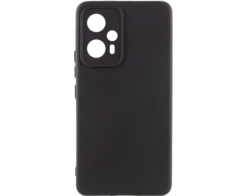 Чохол Silicone Cover Full Camera Xiaomi Redmi Note 12T Pro black PLS-00-00118649