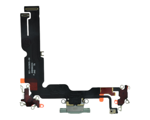 Шлейф iPhone 15 Plus з роз'ємом зарядки green PLS-00-00112838