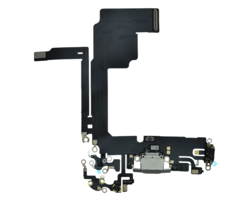 Шлейф iPhone 15 Pro з роз'ємом зарядки natural titanium PLS-00-00112847