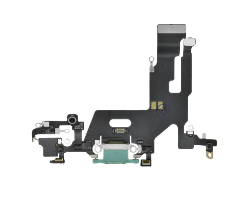 Шлейф iPhone 11 з роз'ємом зарядки green (Original Used) PLS-00-00114902