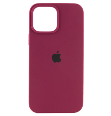 Чохол Silicone Case Full Protective iPhone 14 maroon PLS-00-00103665