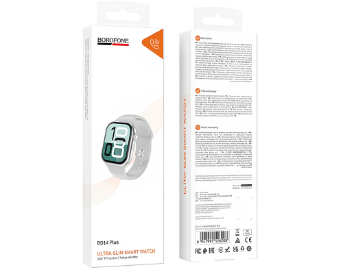 Смарт годинник Borofone BD14 Plus gray PLS-00-00161963