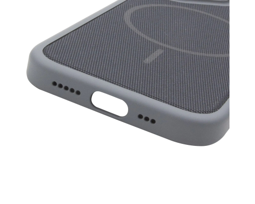 Чохол TechWoven Hybrid with Magnetic для iPhone 17 gray black PLS-00-00165329