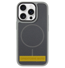 Чохол TechWoven Hybrid with Magnetic для iPhone 15 Pro gray black PLS-00-00165297