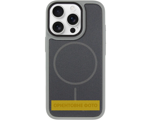 Чохол TechWoven Hybrid with Magnetic для iPhone 15 Pro gray black PLS-00-00165297