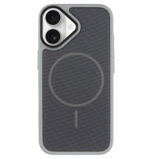 Чохол TechWoven Hybrid with Magnetic для iPhone 17 gray black PLS-00-00165329