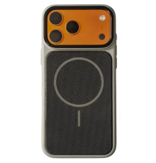 Чохол TechWoven Hybrid with Magnetic для iPhone 17 Pro gray black PLS-00-00165343