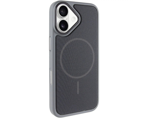 Чохол TechWoven Hybrid with Magnetic для iPhone 17 gray black PLS-00-00165329