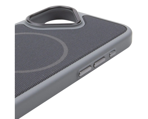 Чохол TechWoven Hybrid with Magnetic для iPhone 17 gray black PLS-00-00165329