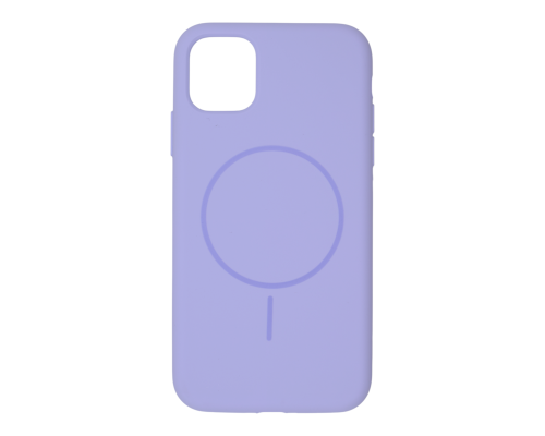 Чохол Silicone case Beats with MagSafe iPhone 11 elegant purple PLS-00-00155166