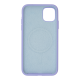 Чохол Silicone case Beats with MagSafe iPhone 11 elegant purple PLS-00-00155166