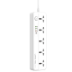Мережевий фільтр LDNIO SC5415 5 EU ports (1PD.3USB) auto ID 2м white PLS-00-00123687