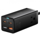 Зарядний пристрій Baseus GaN3 Pro 65W 5A 2USB-A+2USB-C з кабелем Type-C black PLS-00-00096873