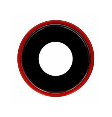 Скло камери Apple iPhone XR з рамкою red (Original) PLS-00-00033109