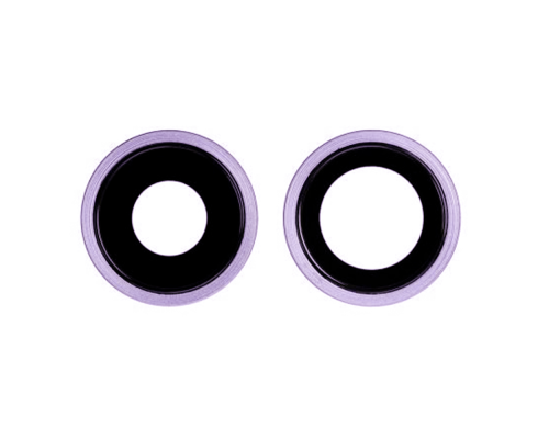 Скло камери Apple iPhone 11 з рамкою purple (Original) PLS-00-00037074