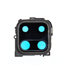 Скло камери Xiaomi Redmi Note 9 Pro з рамкою black PLS-00-00043065